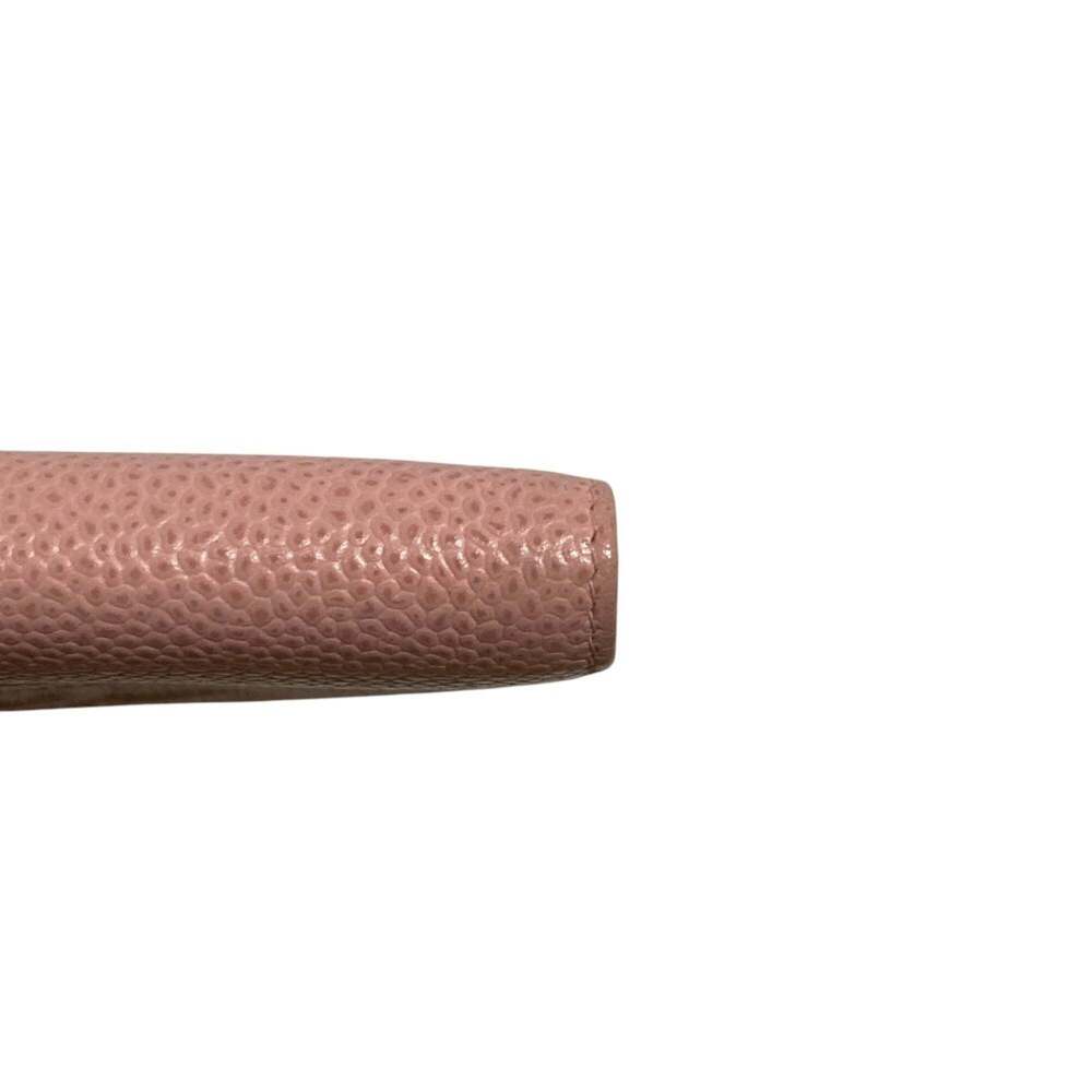 CHANEL Authentic Pink Caviar Leather Logo Wallet - Picture 9 of 12